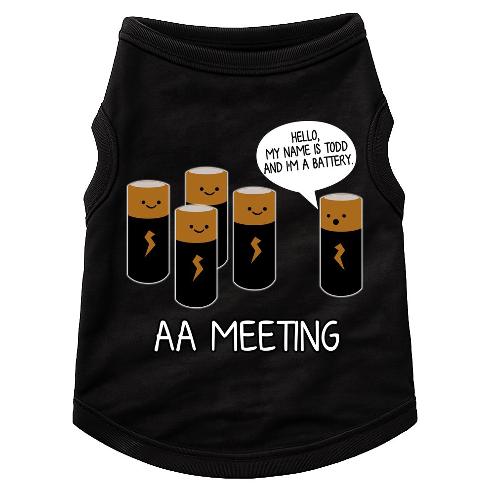 Funny Aa Meeting. Hi! My Name Is Todd And IM A Battery Doggie Tank