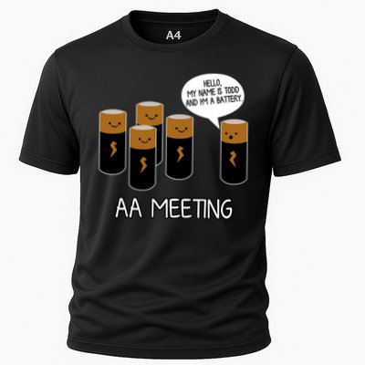 Funny Aa Meeting. Hi! My Name Is Todd And IM A Battery Performance Shirt