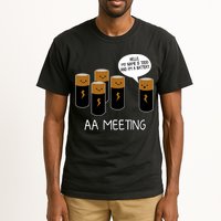 Funny Aa Meeting. Hi! My Name Is Todd And IM A Battery Tall T-Shirt
