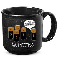 Funny Aa Meeting. Hi! My Name Is Todd And IM A Battery 15oz Campfire Ceramic Mug
