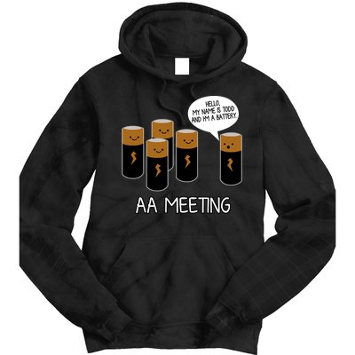 Funny Aa Meeting. Hi! My Name Is Todd And IM A Battery Tie Dye Hoodie