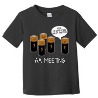 Funny Aa Meeting. Hi! My Name Is Todd And IM A Battery Toddler T-Shirt