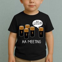 Funny Aa Meeting. Hi! My Name Is Todd And IM A Battery Toddler T-Shirt