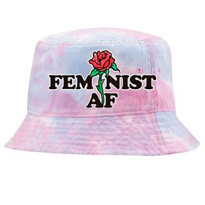 Feminist Af Meaningful Gift Tie-Dyed Bucket Hat