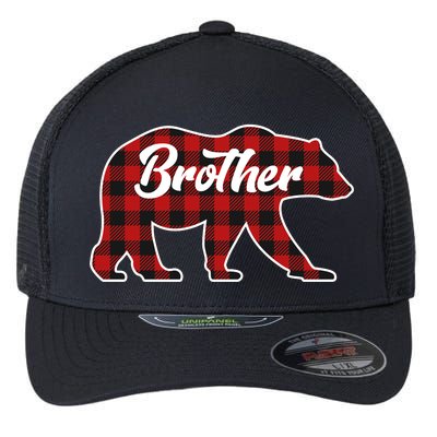 Family Christmas Matching Plaid Brother Bear Flexfit Unipanel Trucker Cap