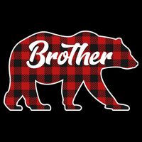 Family Christmas Matching Plaid Brother Bear Cooling Performance Crew T-Shirt