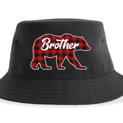 Family Christmas Matching Plaid Brother Bear Sustainable Bucket Hat