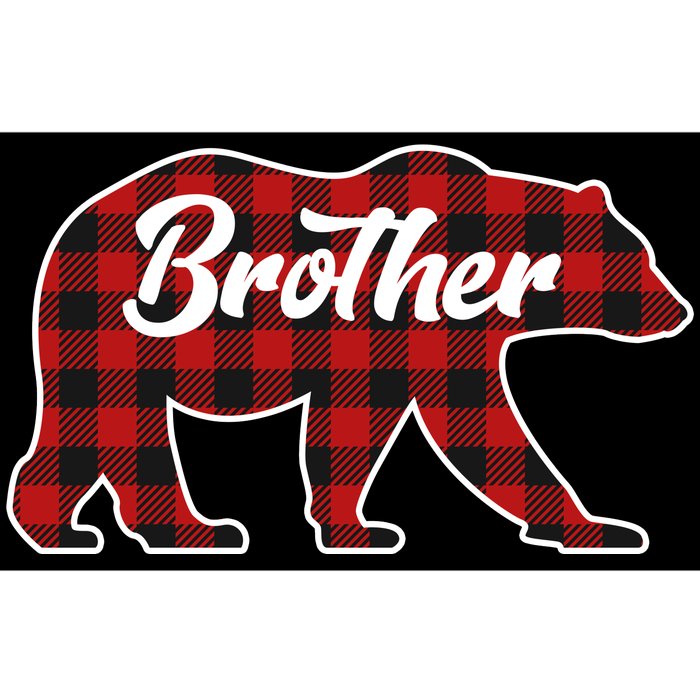 Family Christmas Matching Plaid Brother Bear Bumper Sticker