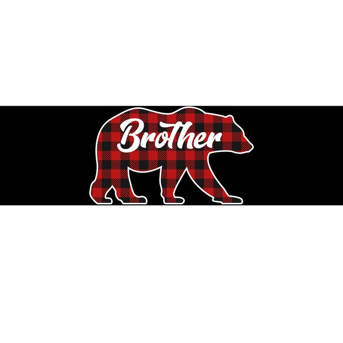 Family Christmas Matching Plaid Brother Bear Bumper Sticker