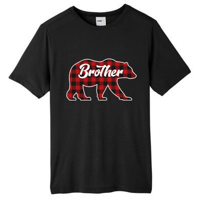 Family Christmas Matching Plaid Brother Bear Tall Fusion ChromaSoft Performance T-Shirt