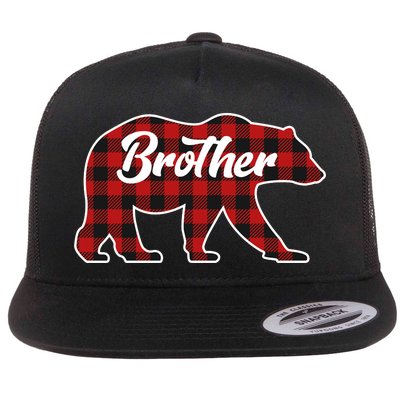 Family Christmas Matching Plaid Brother Bear Flat Bill Trucker Hat