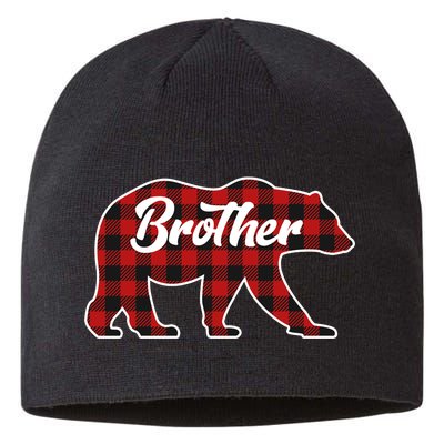 Family Christmas Matching Plaid Brother Bear Sustainable Beanie