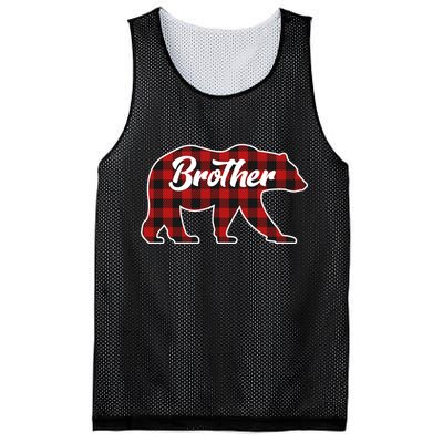 Family Christmas Matching Plaid Brother Bear Mesh Reversible Basketball Jersey Tank