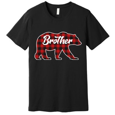 Family Christmas Matching Plaid Brother Bear Premium T-Shirt