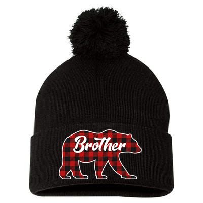 Family Christmas Matching Plaid Brother Bear Pom Pom 12in Knit Beanie