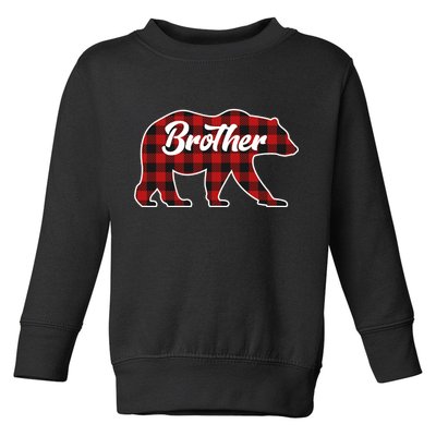 Family Christmas Matching Plaid Brother Bear Toddler Sweatshirt