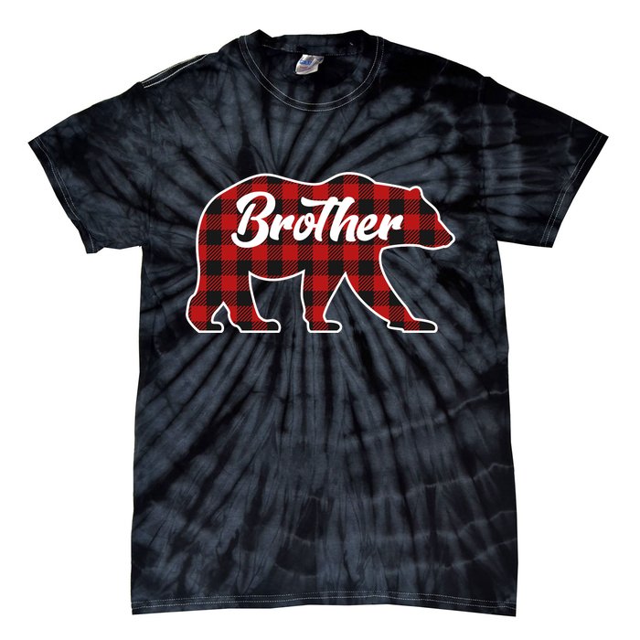 Family Christmas Matching Plaid Brother Bear Tie-Dye T-Shirt