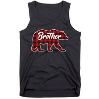 Family Christmas Matching Plaid Brother Bear Tank Top