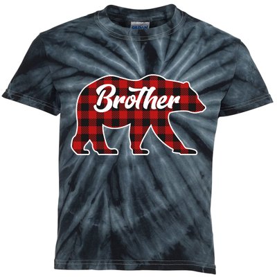 Family Christmas Matching Plaid Brother Bear Kids Tie-Dye T-Shirt