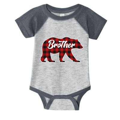 Family Christmas Matching Plaid Brother Bear Infant Baby Jersey Bodysuit