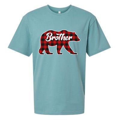 Family Christmas Matching Plaid Brother Bear Sueded Cloud Jersey T-Shirt