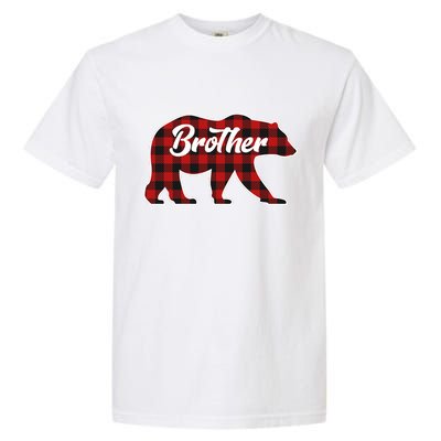 Family Christmas Matching Plaid Brother Bear Garment-Dyed Heavyweight T-Shirt