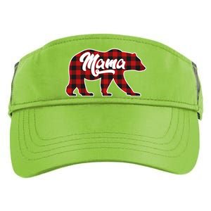 Family Christmas Matching Plaid Mama Bear Adult Drive Performance Visor