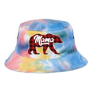 Family Christmas Matching Plaid Mama Bear Tie Dye Newport Bucket Hat