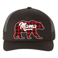 Family Christmas Matching Plaid Mama Bear Yupoong Adult 5-Panel Trucker Hat