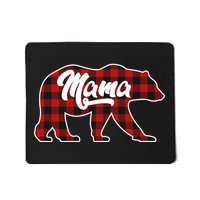 Family Christmas Matching Plaid Mama Bear Mousepad