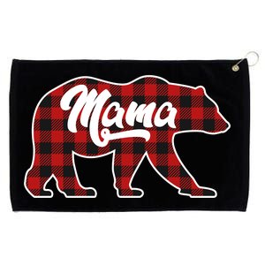 Family Christmas Matching Plaid Mama Bear Grommeted Golf Towel