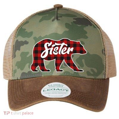 Family Christmas Matching Plaid Sister Bear Legacy Tie Dye Trucker Hat