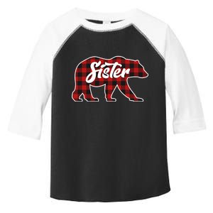 Family Christmas Matching Plaid Sister Bear Toddler Fine Jersey T-Shirt