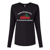 Family Christmas Tree Womens Cotton Relaxed Long Sleeve T-Shirt