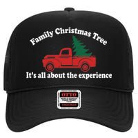 Family Christmas Tree High Crown Mesh Back Trucker Hat