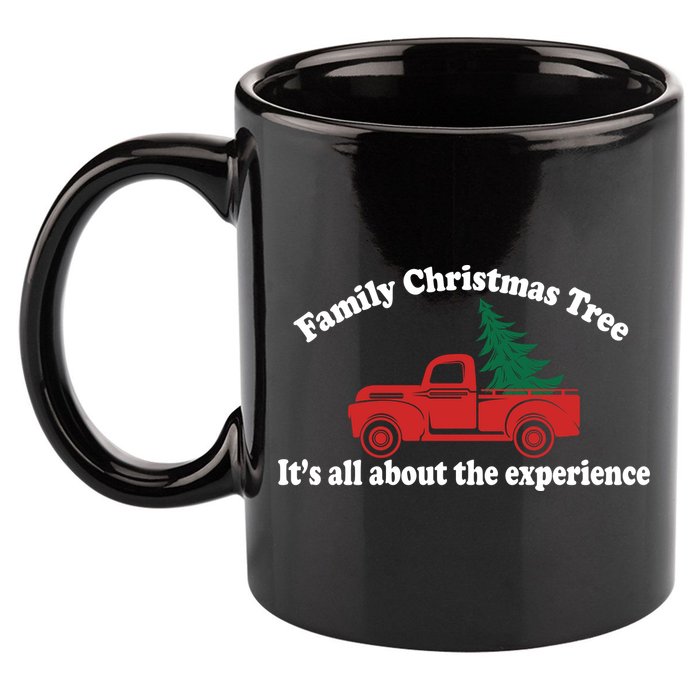 Family Christmas Tree 11oz C Handle Ceramic Mug