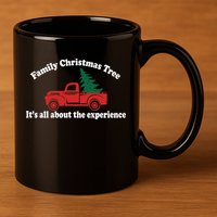 Family Christmas Tree 11oz C Handle Ceramic Mug