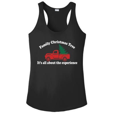 Family Christmas Tree Ladies PosiCharge Competitor Racerback Tank