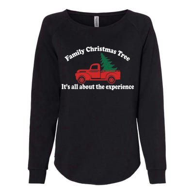 Family Christmas Tree Womens California Wash Sweatshirt