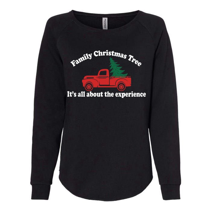 Family Christmas Tree Womens California Wash Sweatshirt