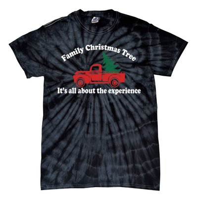 Family Christmas Tree Tie-Dye T-Shirt