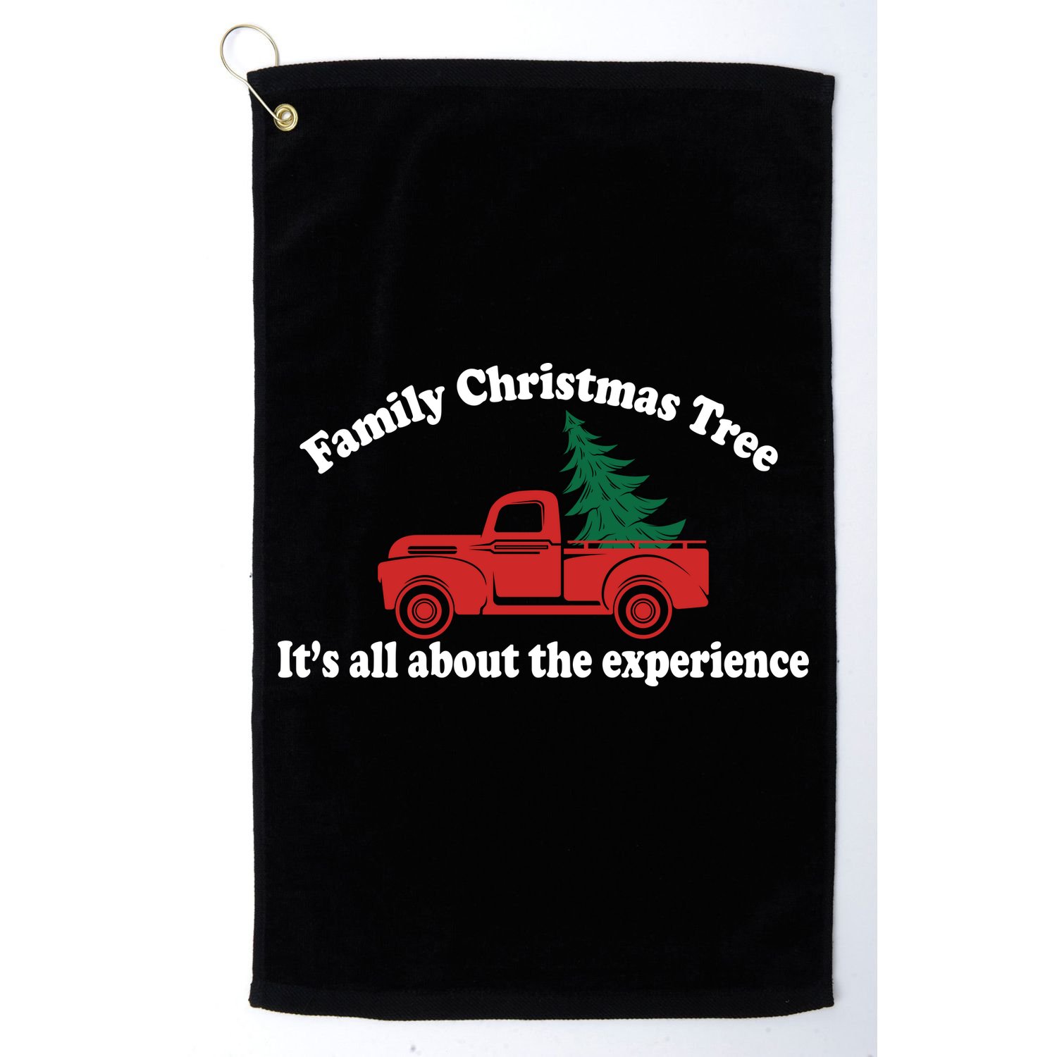 Family Christmas Tree Golf Towel