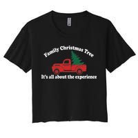 Family Christmas Tree Women's Crop Top Tee