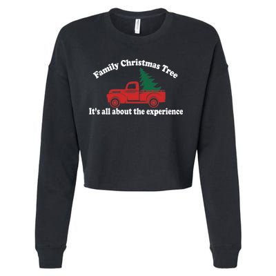 Family Christmas Tree Cropped Pullover Crew