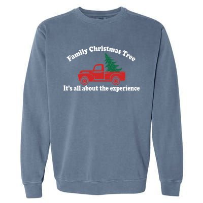 Family Christmas Tree Garment-Dyed Sweatshirt