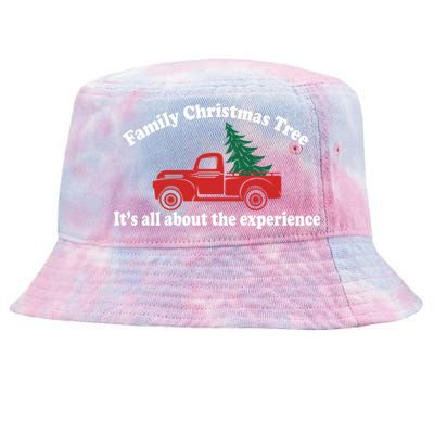 Family Christmas Tree Tie-Dyed Bucket Hat