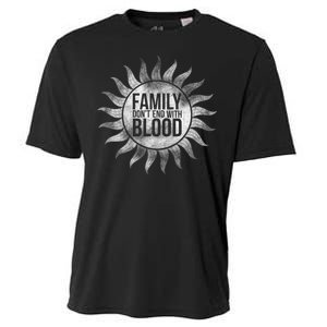 Family Don't End With Blood Cooling Performance Crew T-Shirt