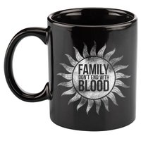 Family Don't End With Blood 11oz C Handle Ceramic Mug
