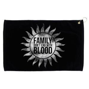 Family Don't End With Blood Grommeted Golf Towel