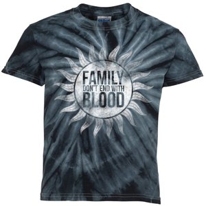 Family Don't End With Blood Kids Tie-Dye T-Shirt